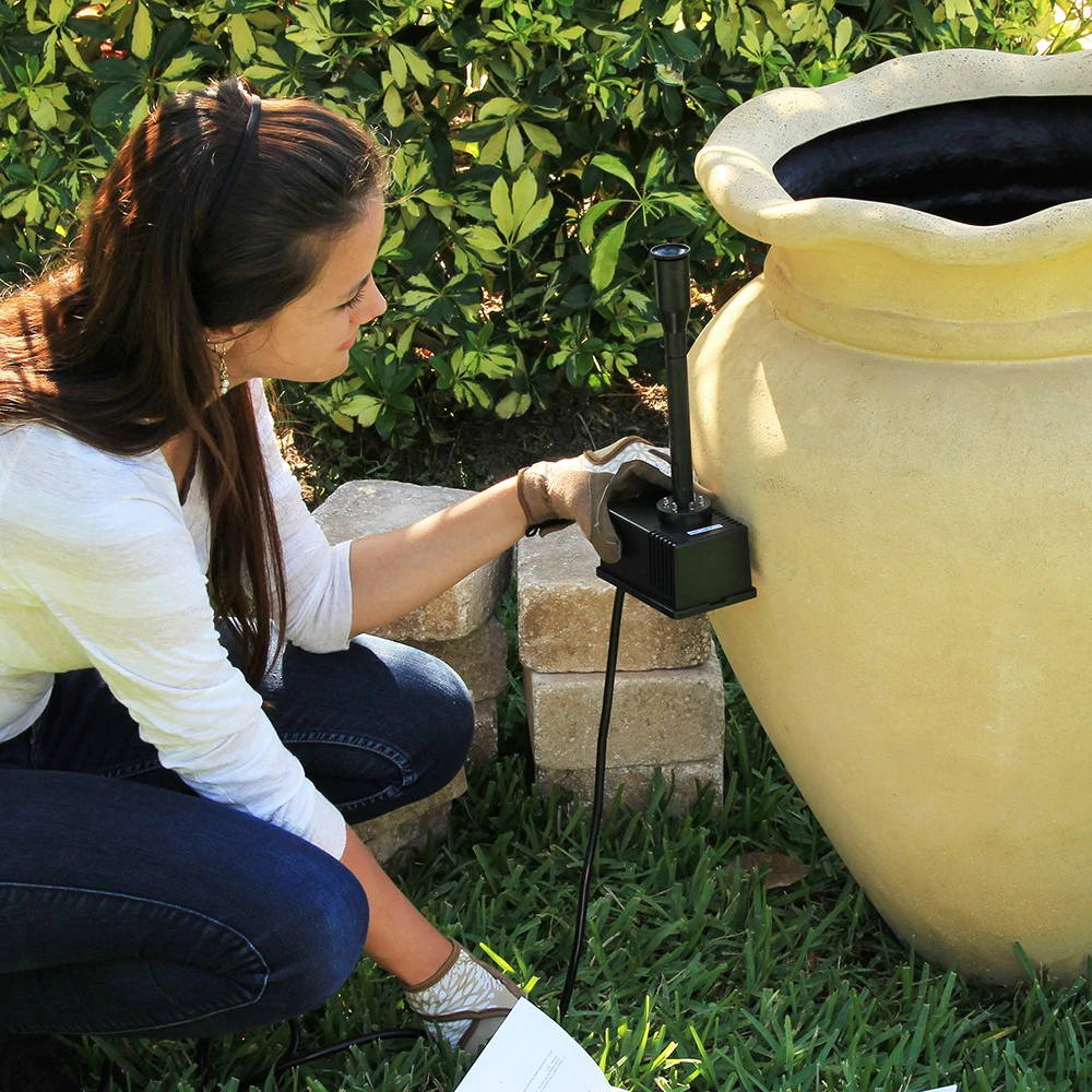 assemble the Container Fountain Kit with Light.