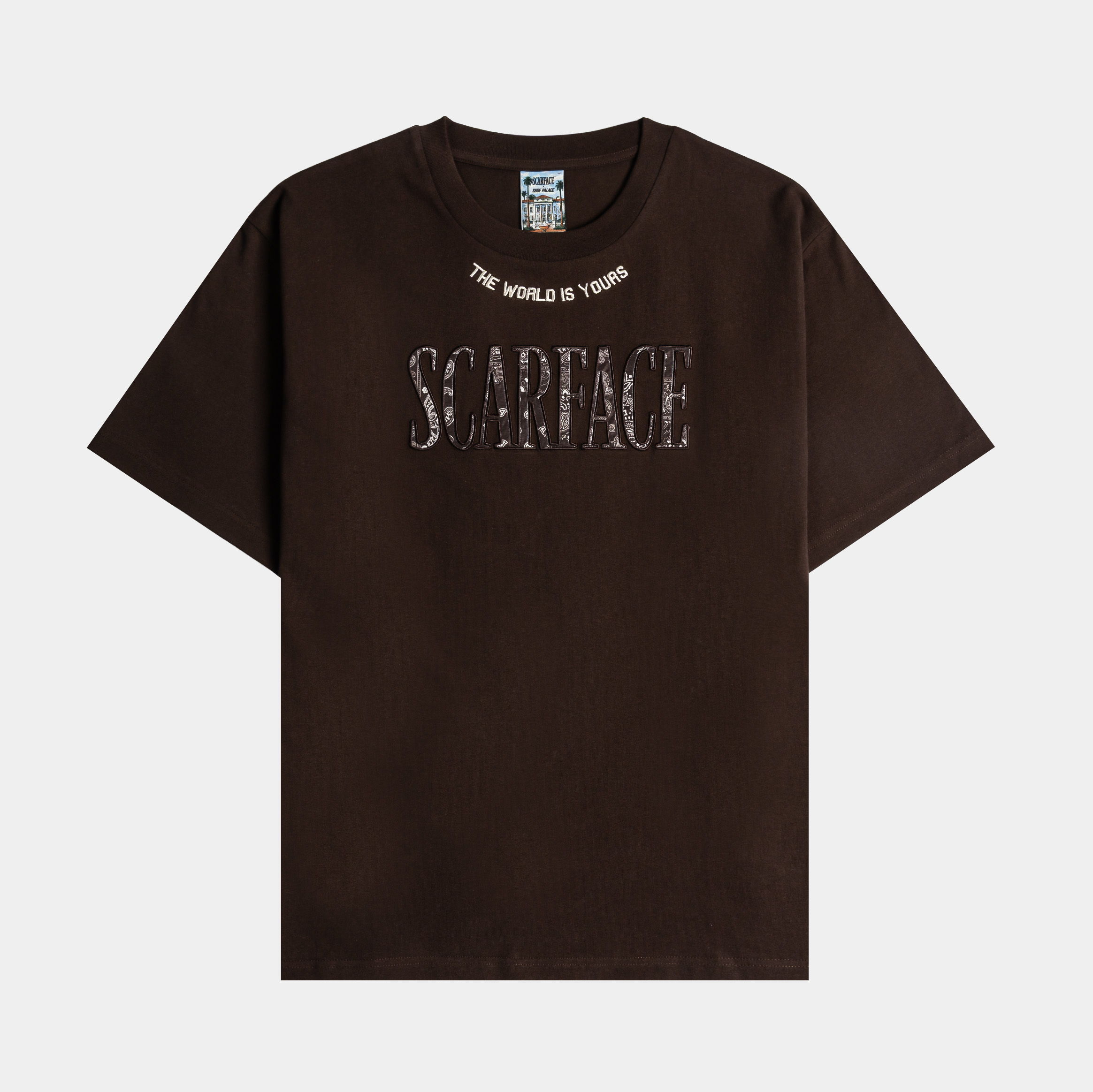Brown t-shirt with 