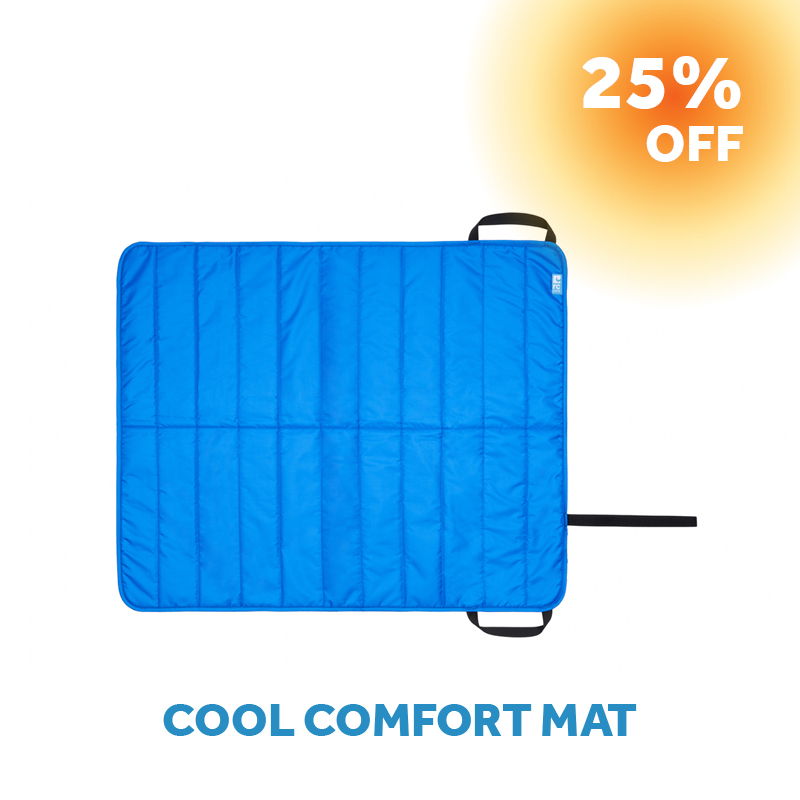 Blue comfort mat with 