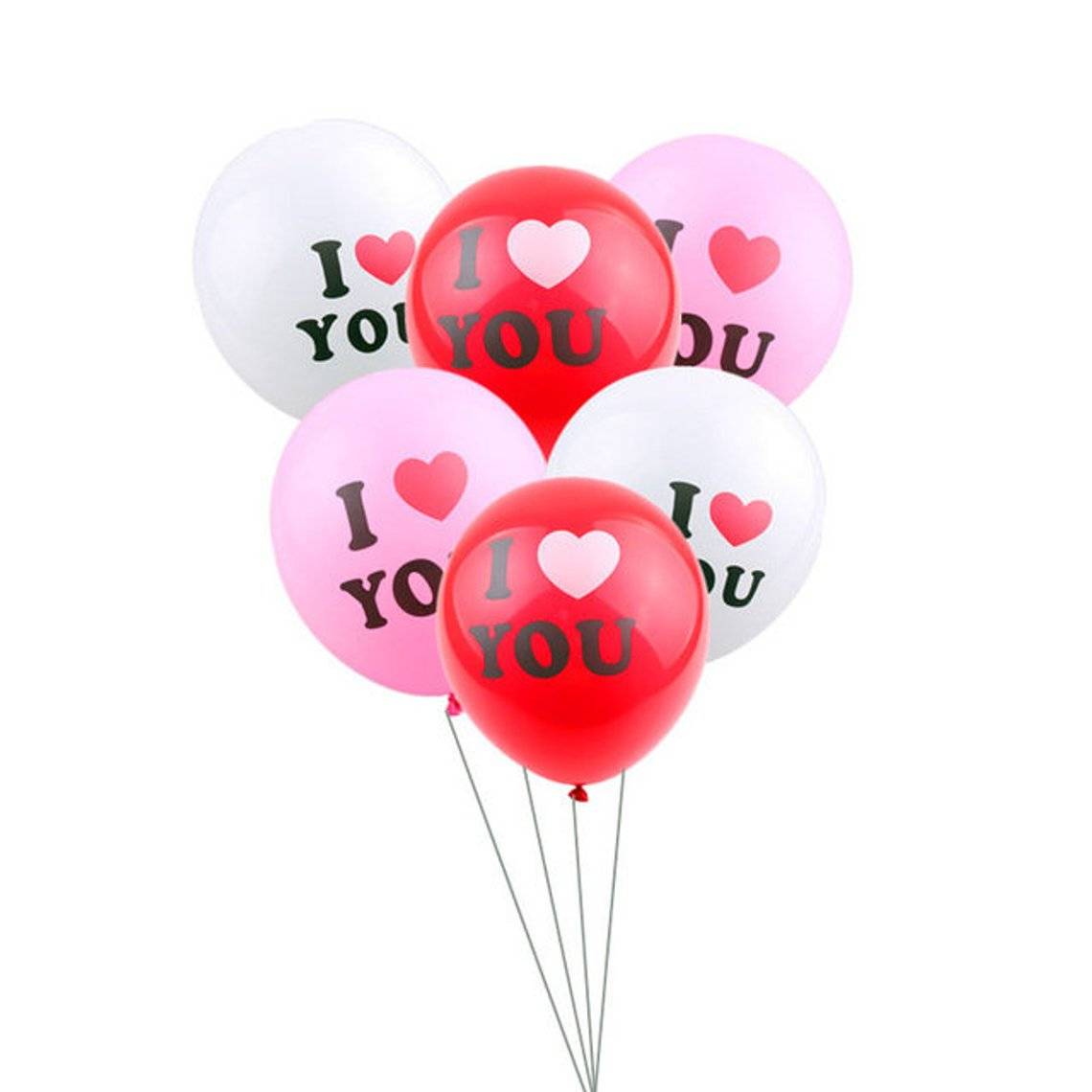 Valentine's day I Love You Balloon 3 Colors Pack of 10 | Engagement Party Decoration Balloon | Wedding Decoration