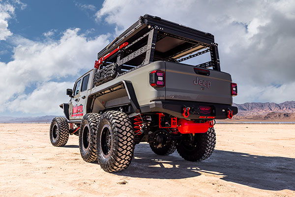 Red State Performance's 2020 Jeep Gladiator 6-Wheel Hellcat