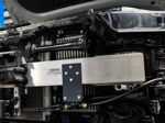 Close-up bumper bar horn bracket air line manifold fittings Nicollette's 2022 Kia K5 Conductor's Special 232 train horn kit gallery photo 10