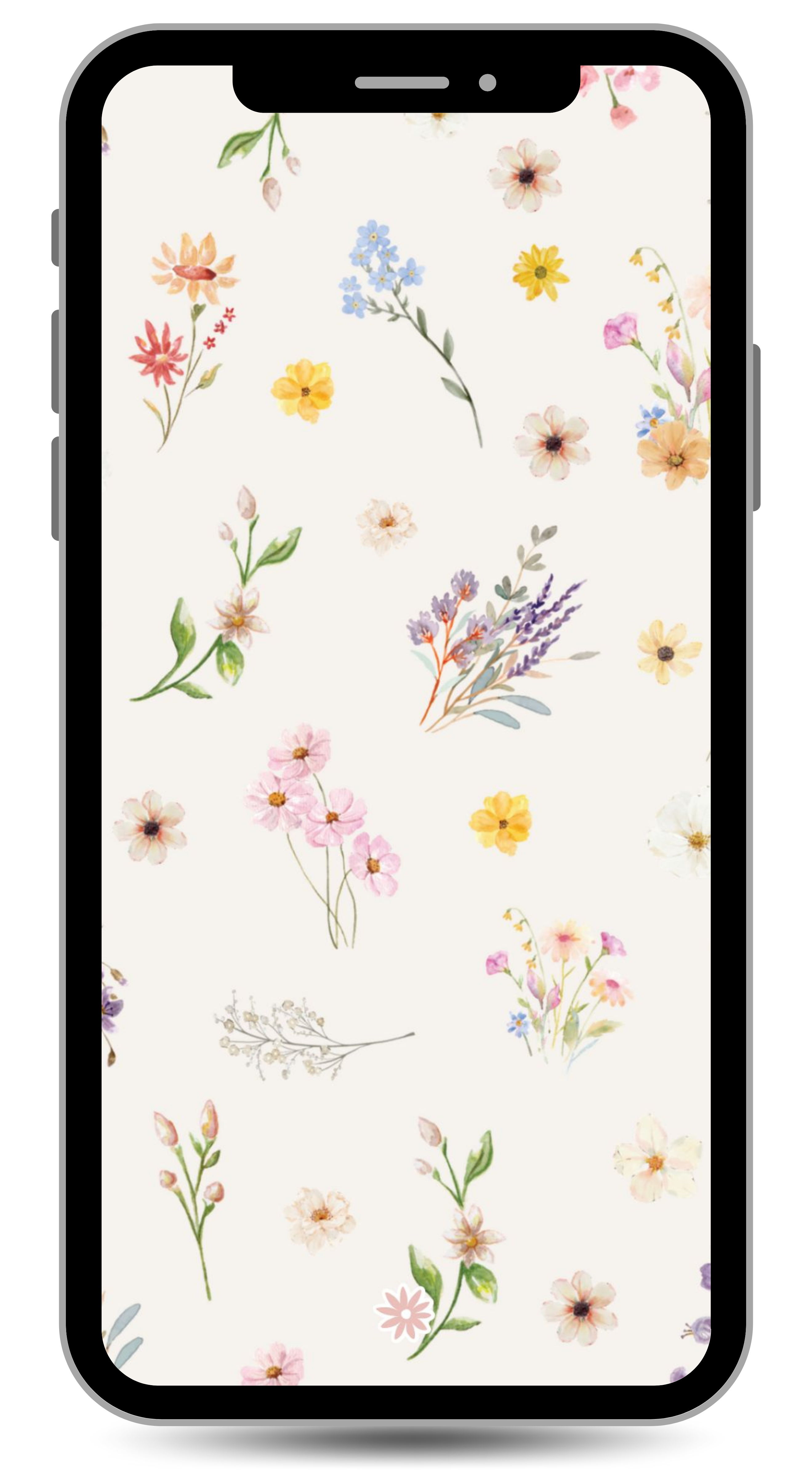 pressed petals iphone wallpaper