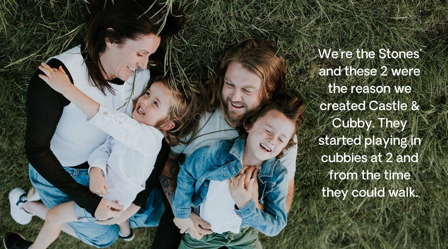 Picture of the family, the Stones' behind the brand Castle & Cubby