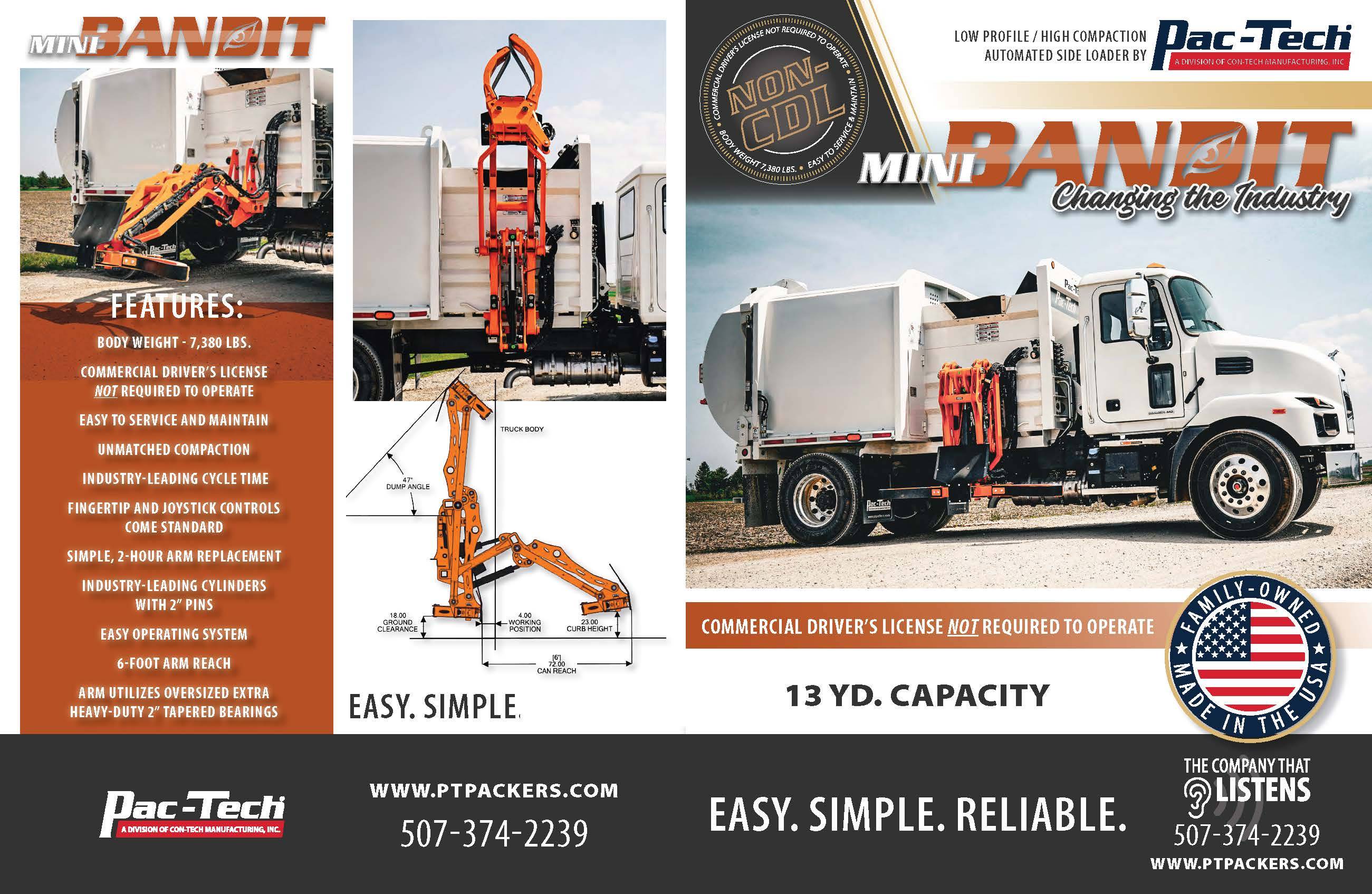 NON CDL AUTOMATED SIDE LOADER MiniBandit BROCHURE