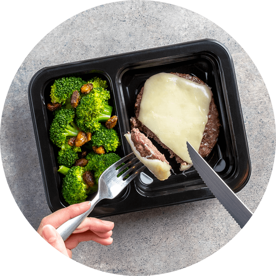 Honey-Roasted Grass-Fed Flank Steak with Balsamic Glazed Brussels Sprouts and Mushrooms