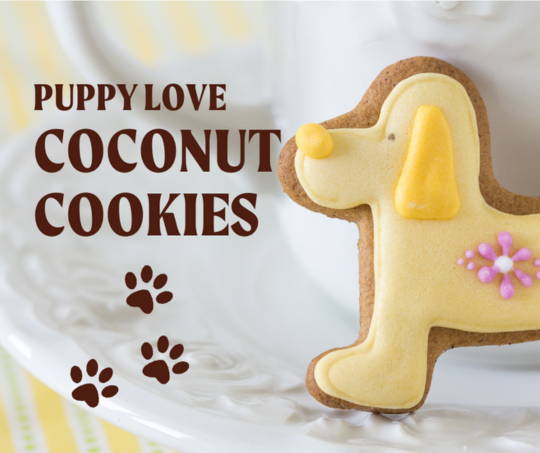 Puppy Love Coconut Cookies