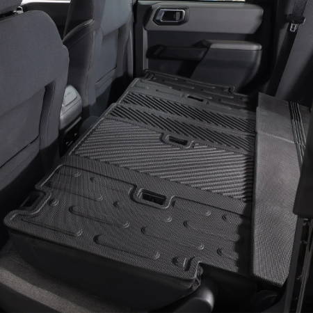 IAG I-Line 4PC Molded Rear Seat Protector Mats for 2021+ Ford Bronco Four Door - Installed