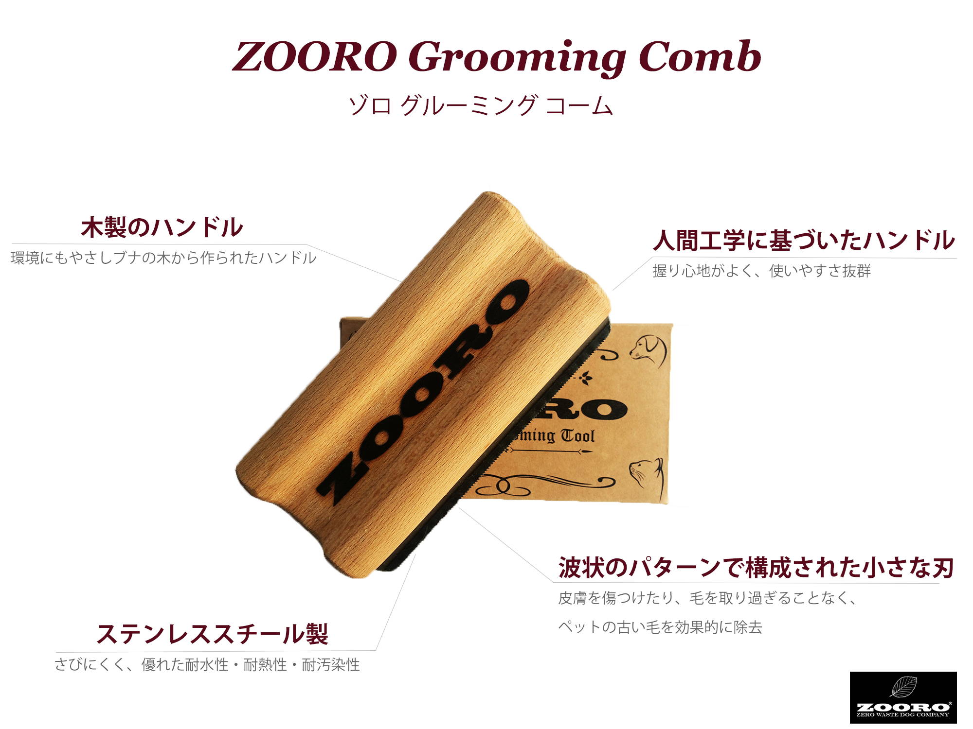 Dog Cat Rabbit Undercoat Zoro Grooming Comb