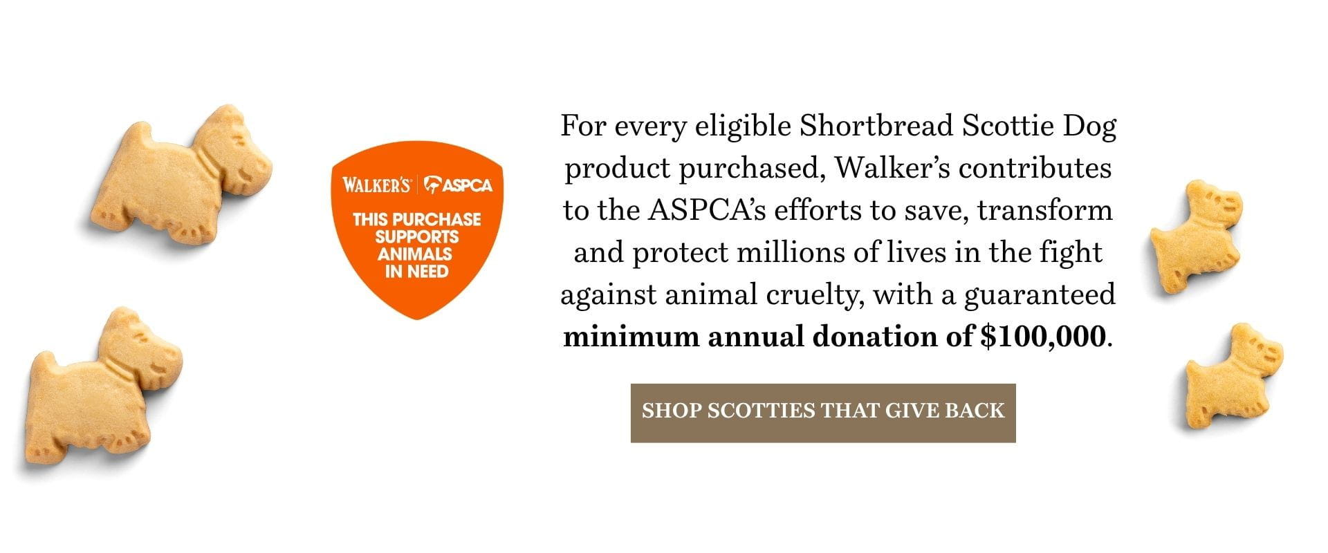 Dog treats promotion supporting animal cruelty prevention efforts.