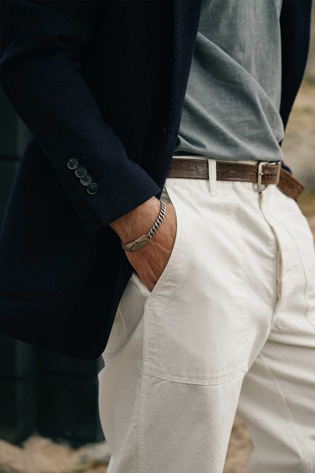 The Italian Tour Knit Sport Coat in Navy
