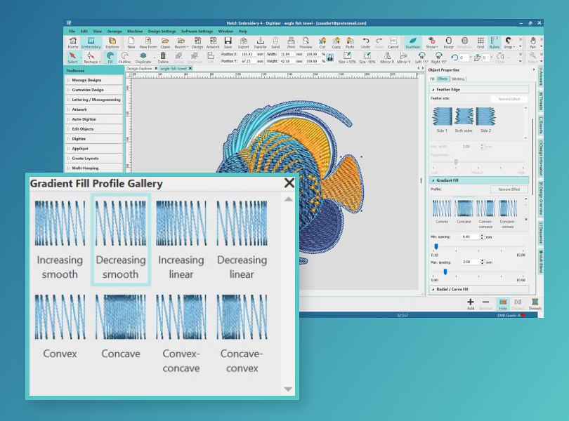Gradient Fill Profiles