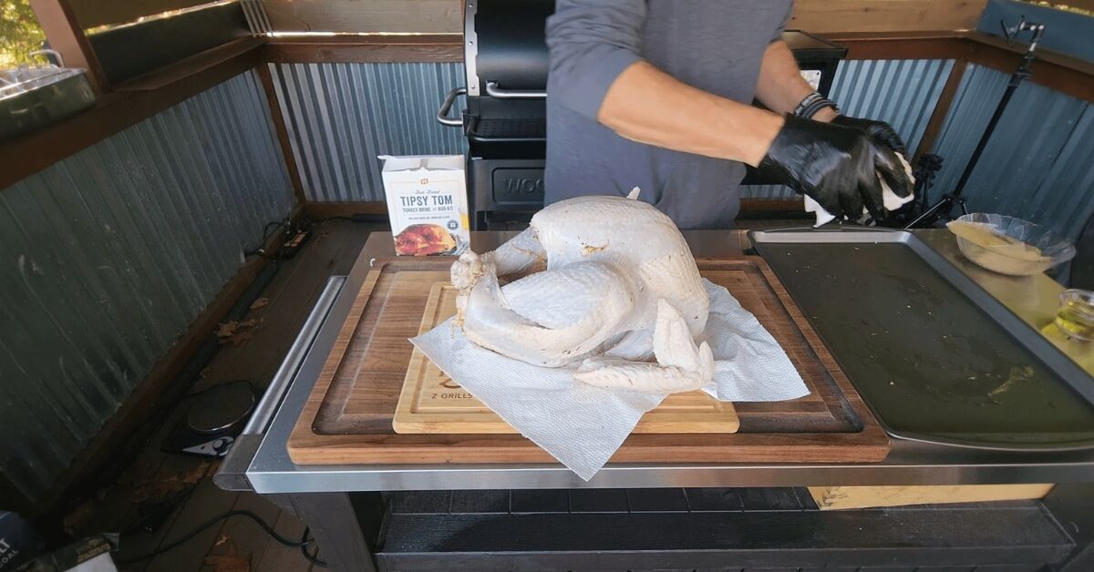 drying the turkey