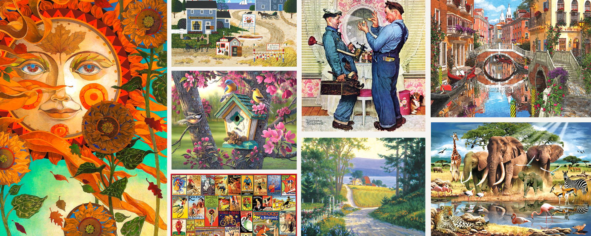 collage of rental puzzle images