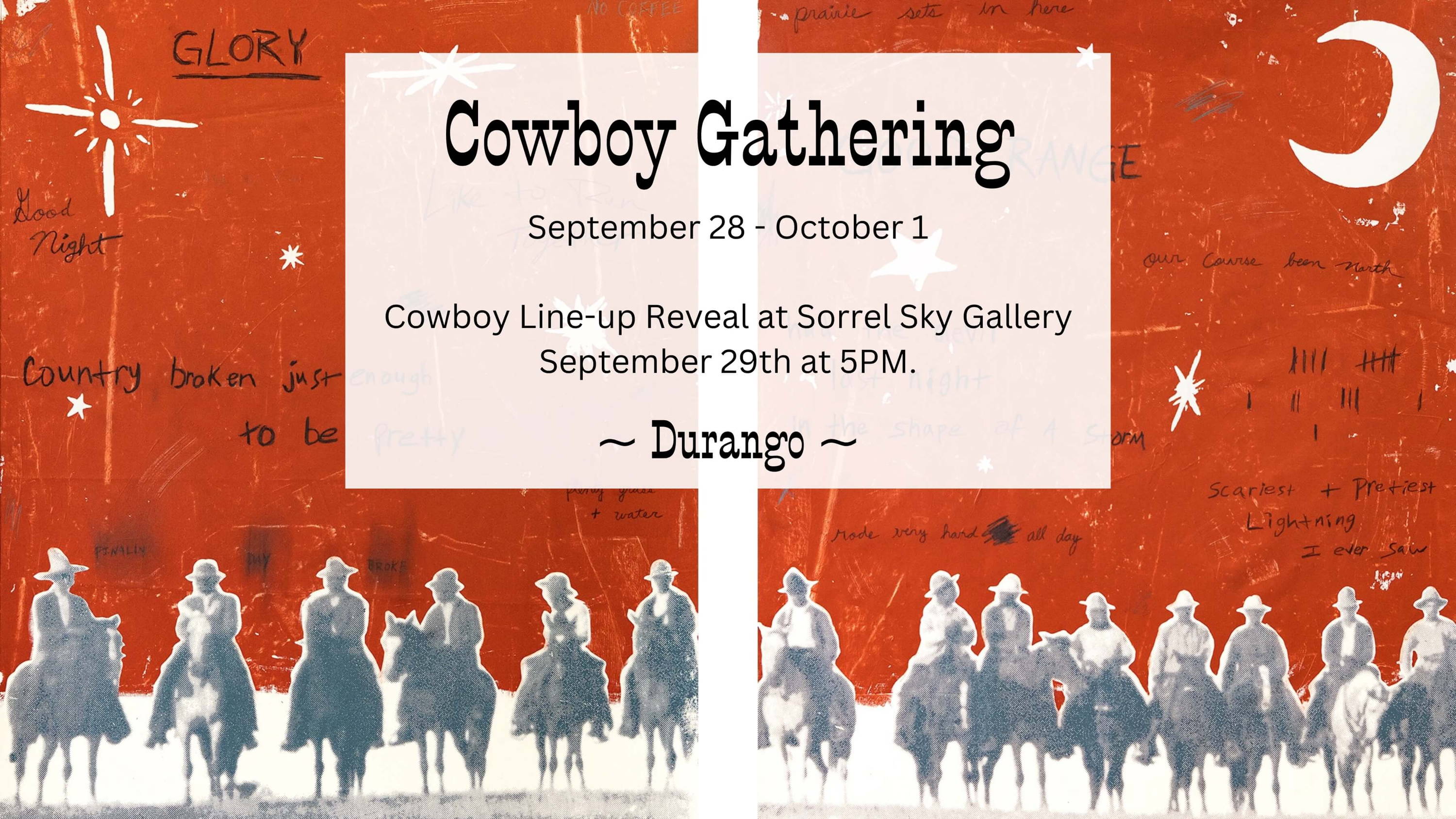 Durango Cowboy Gathering. David Yarrow. Sorrel Sky Gallery. Cowboy Poetry. Miles glynn.