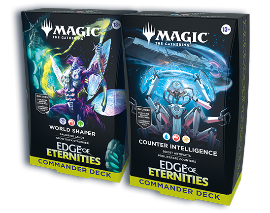 Magic: The Gathering Commander Decks, featuring 