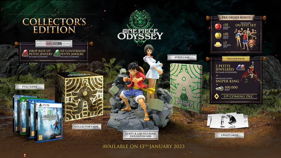 NEW Bandai PS5 ONE PIECE ODYSSEY Asobi Store Special Edition w/Figure from  Japan