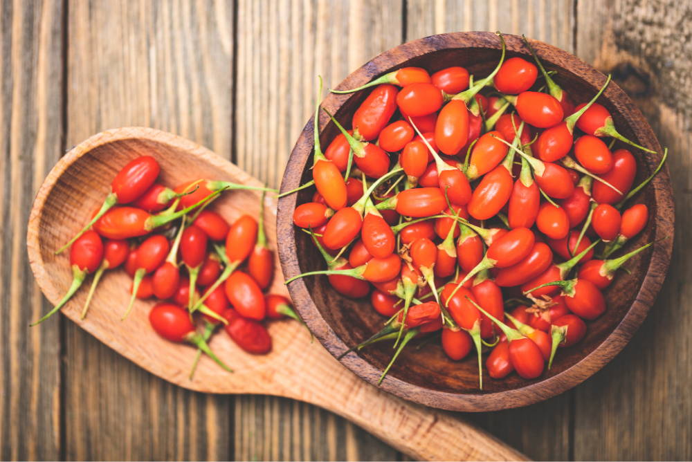 photo of fresh Goji Berries|health benefits of goji berries-wolfberries-(Lycium Barbarum)