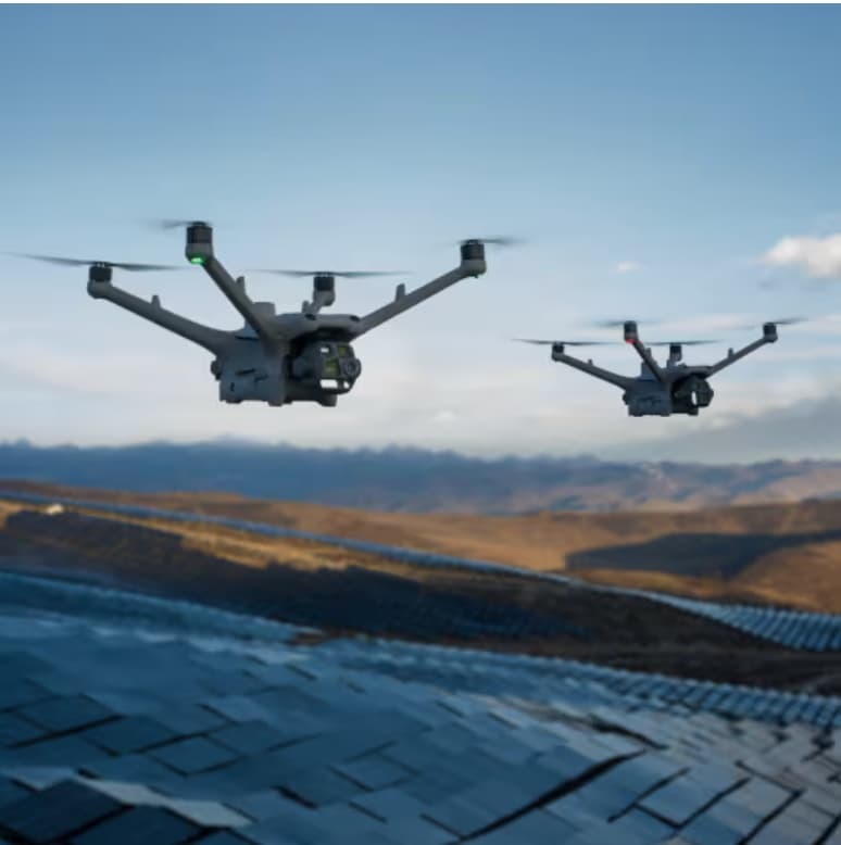 dji matrice 4td in flight