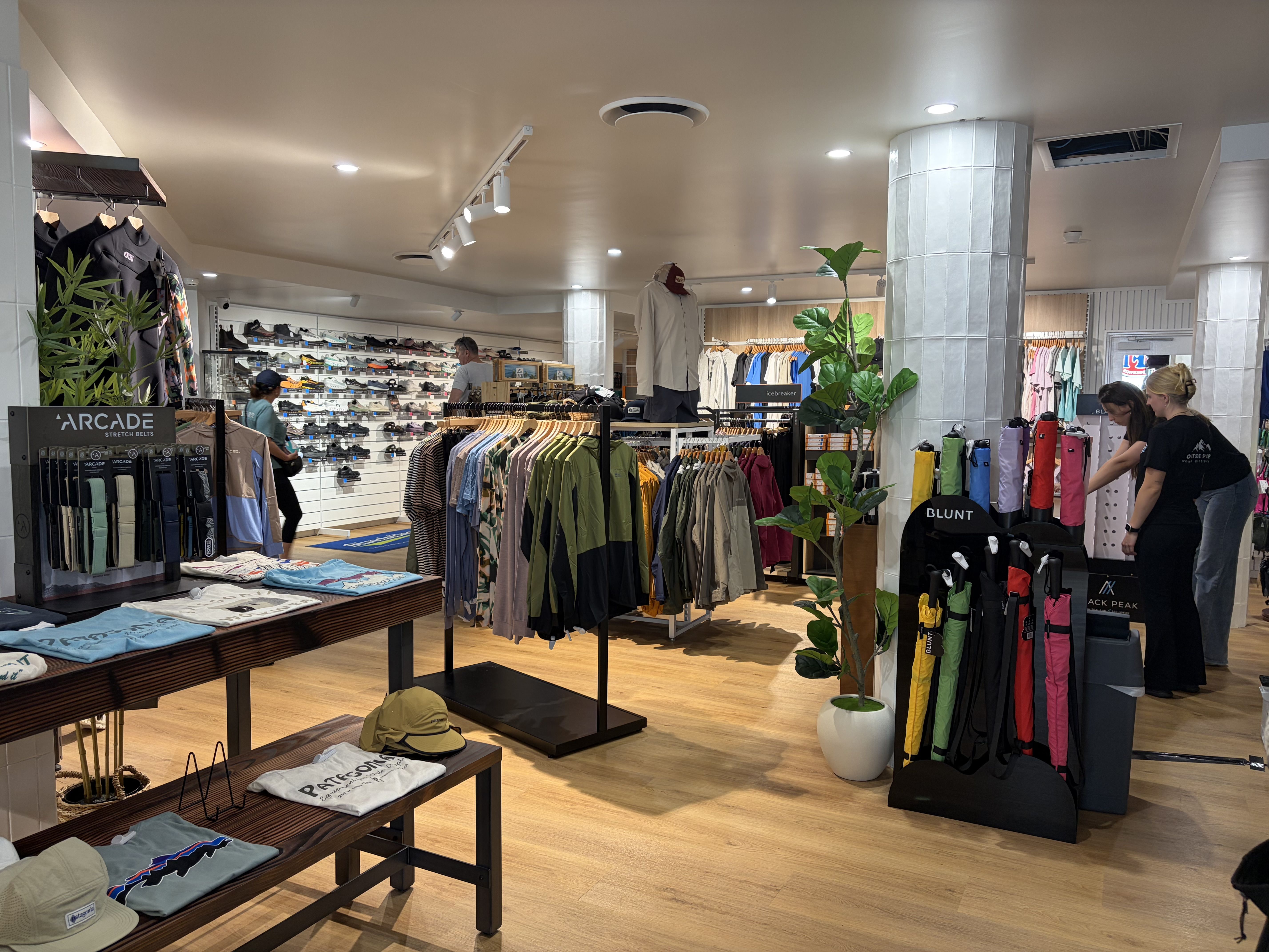 Outside Sports running and hiking apparel selection in Noosa