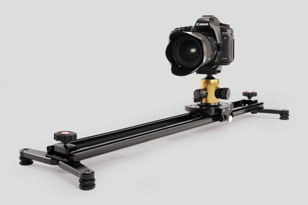 Portable CNC Aluminum Slider Rail Track Dolly for DSLR Video GoPro/Smartphone SL-051-01 Covers Up to 4× Linear Motions on Tripod PROAIM Sway Pro Extendable Video Camera Slider 