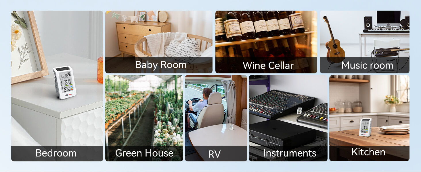 Collage of various room designs and themes in a home setting.