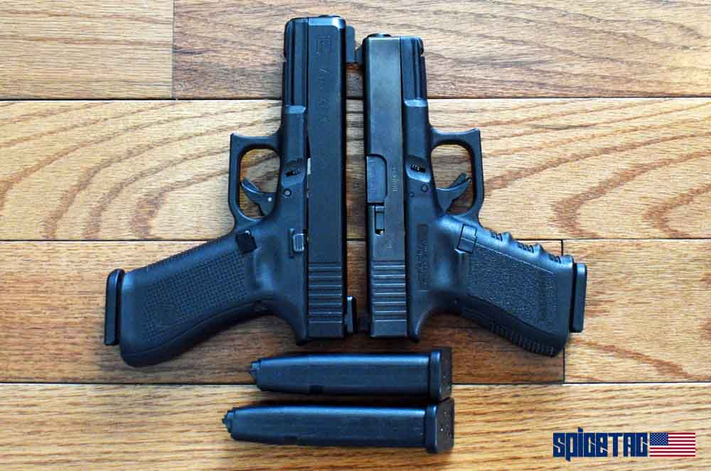 Glock 17 and 19 are popular auto pistols