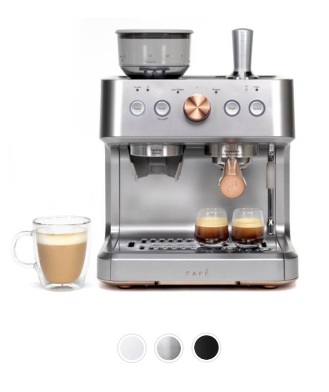 Café™ BELLISSIMO Semi Automatic Espresso Machine + Frother