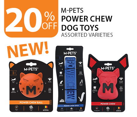 20% off M-Pets Power Chew Dog Toys