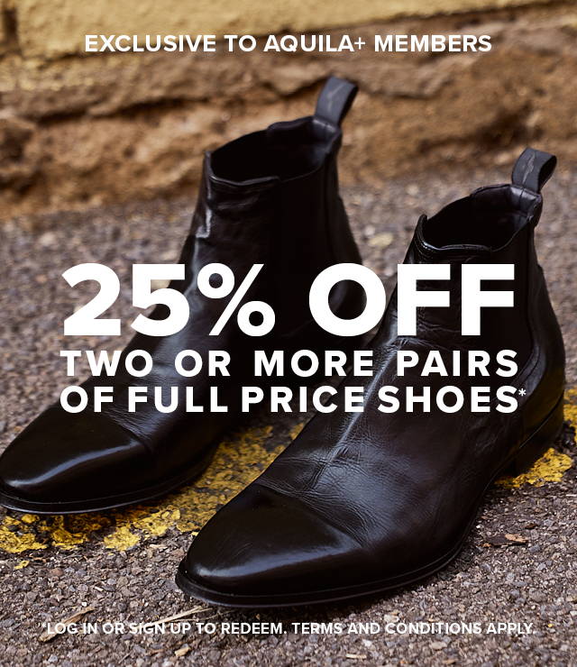 25% Off 2 or More Pairs of Full Price Shoes