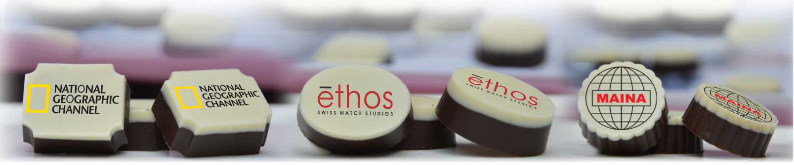 logo printed chocolates