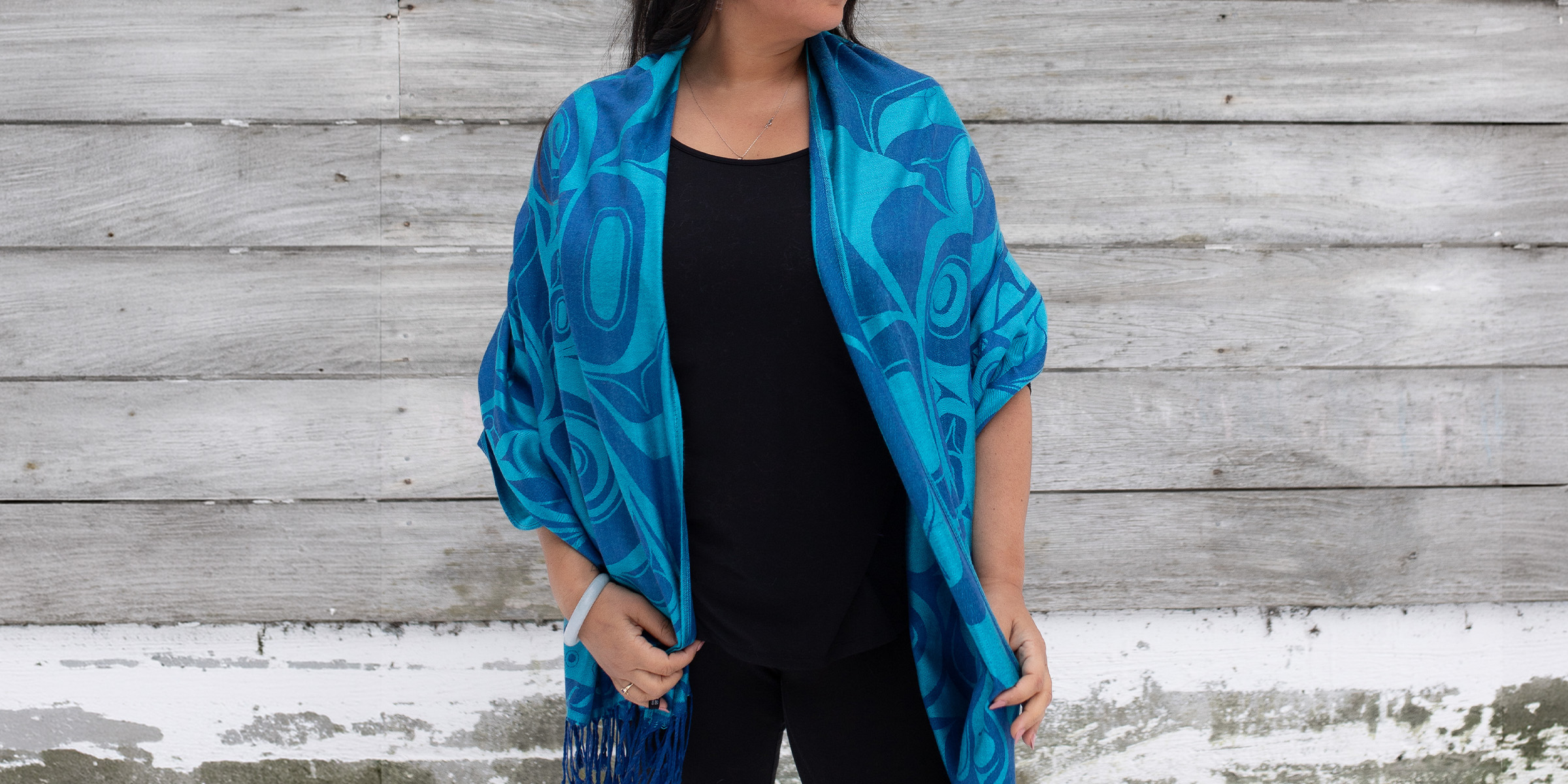 Shawls featuring authentic Indigenous artwork — Native Northwest