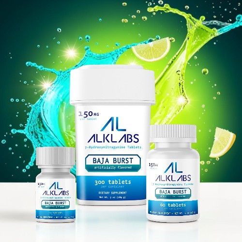 Three bottles of dietary supplements with vibrant splash background.