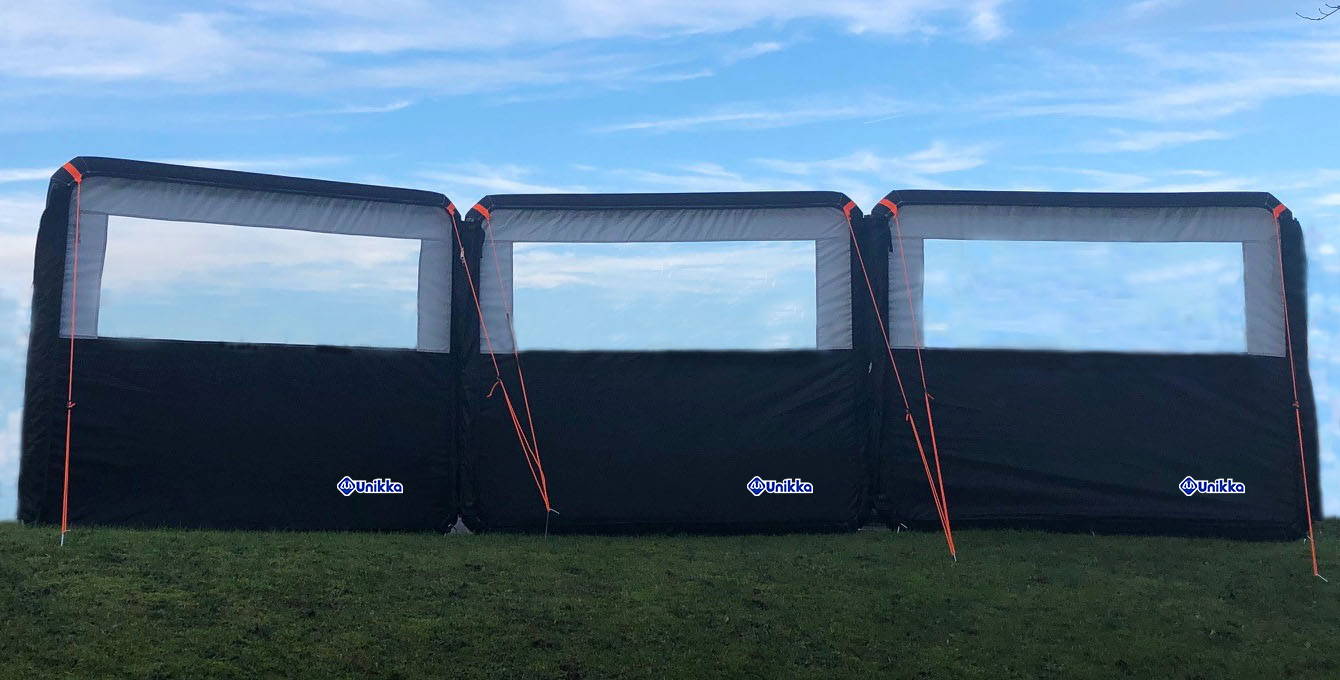 Pare-vent Pop-up Unikka CracyQic Pour Camping - Tissu 210D, Fenêtres PVC, Montage En Quelques Secondes