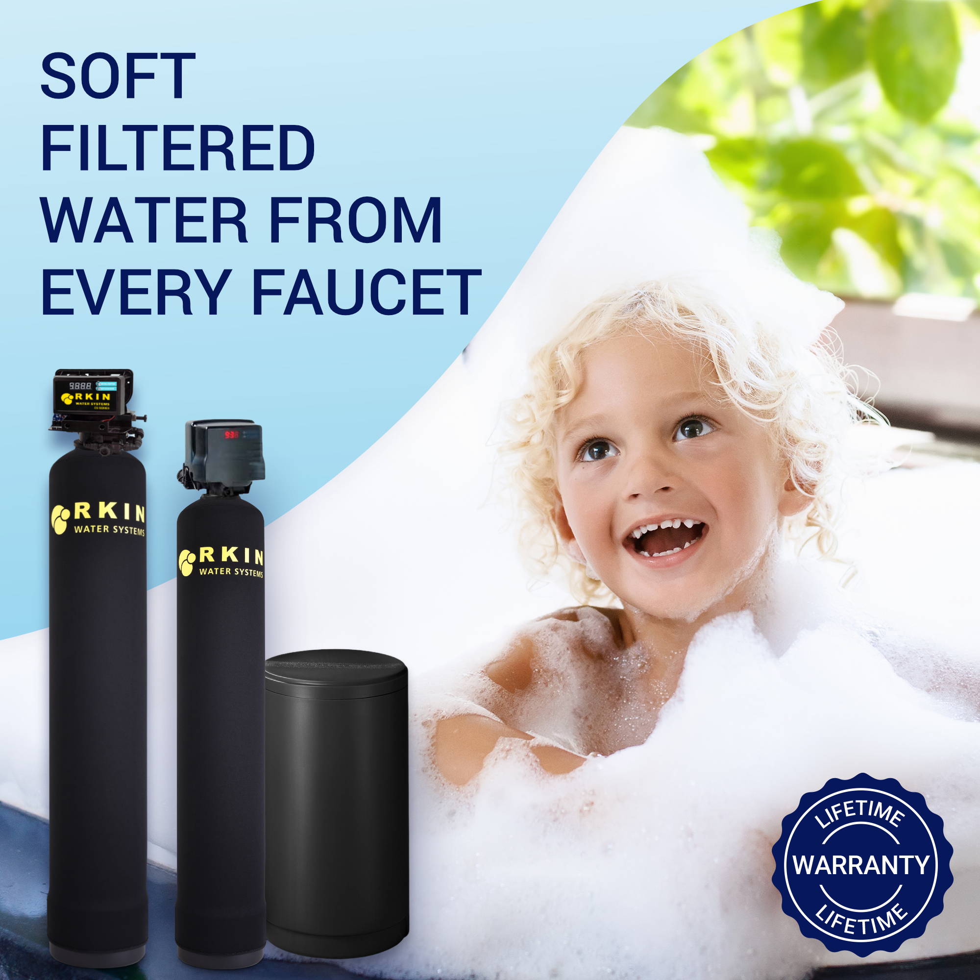 Whole House Iron Sulfur Manganese Filter Water Softener Combo