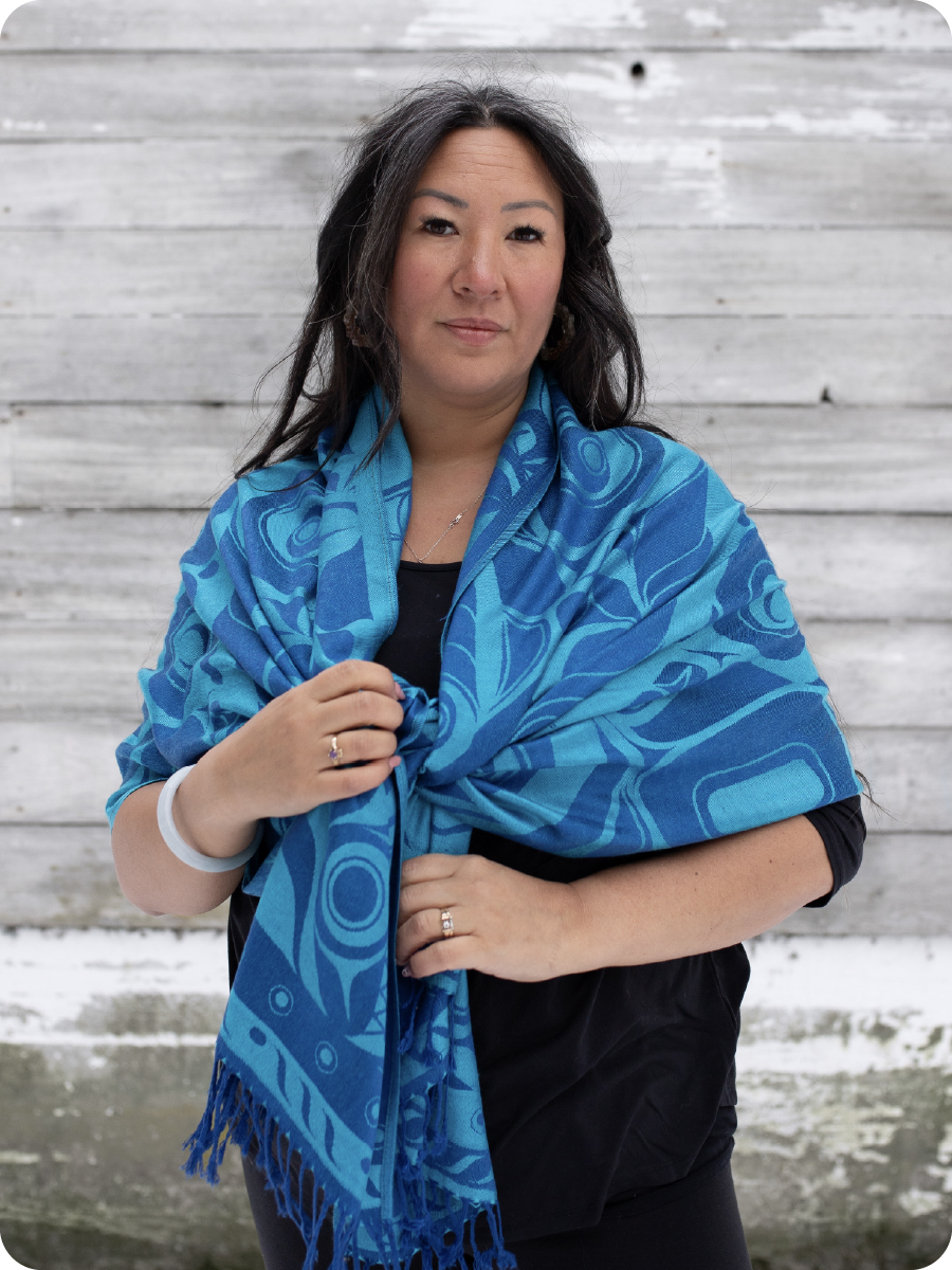 Shawls featuring authentic Indigenous artwork — Native Northwest
