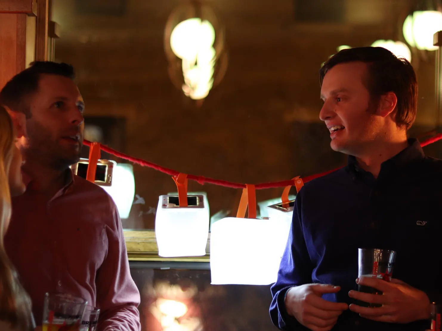 Lanterns at a social.