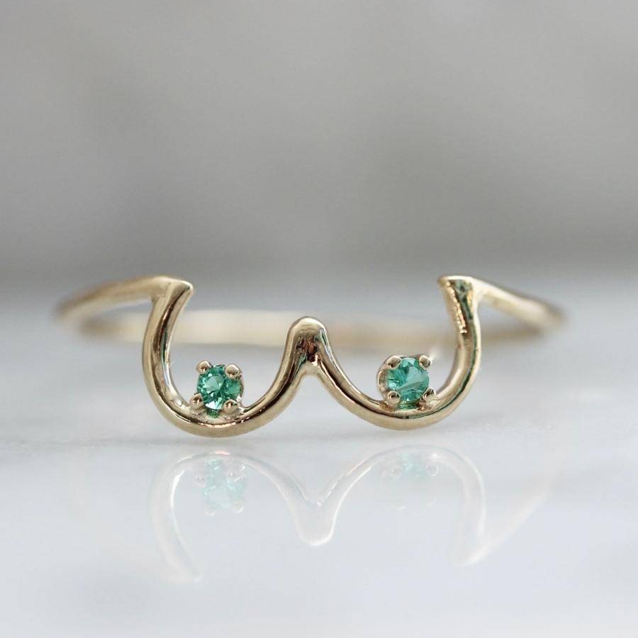 boobie gold emerald ring