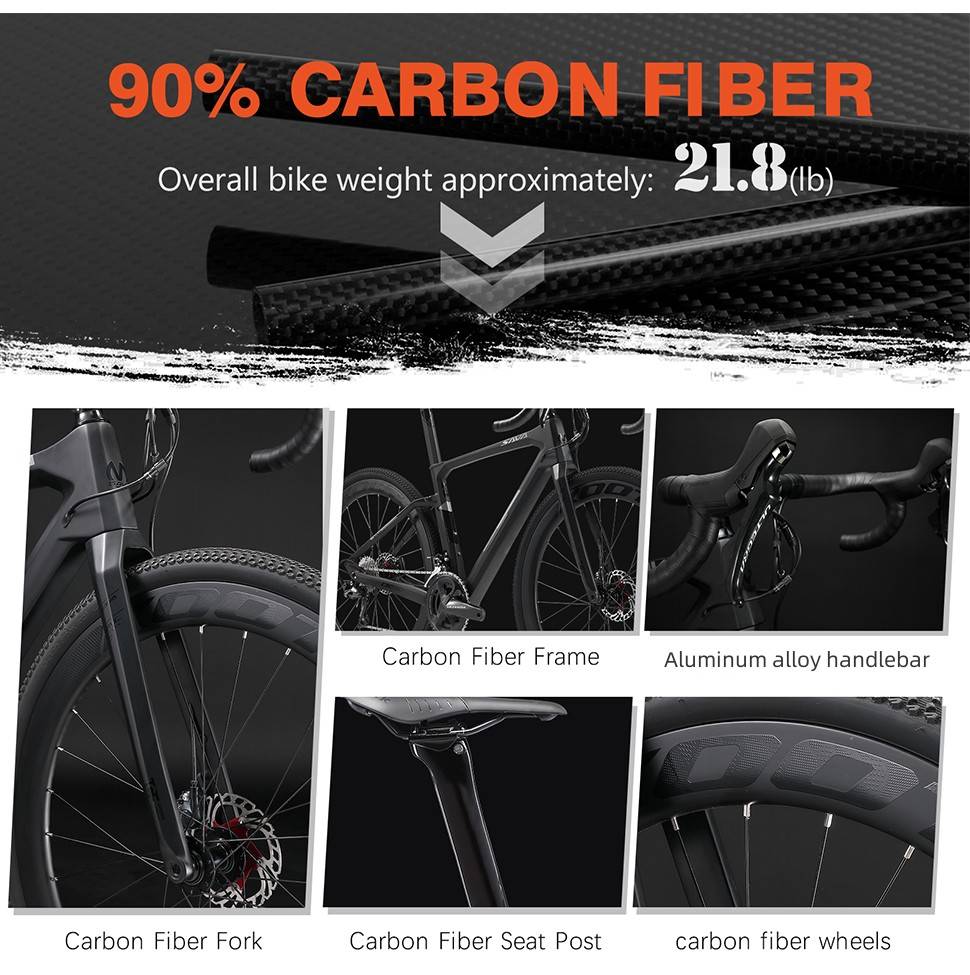 90% carbon fiber made-sava r11 carbon gravel road bike r8020 22speed