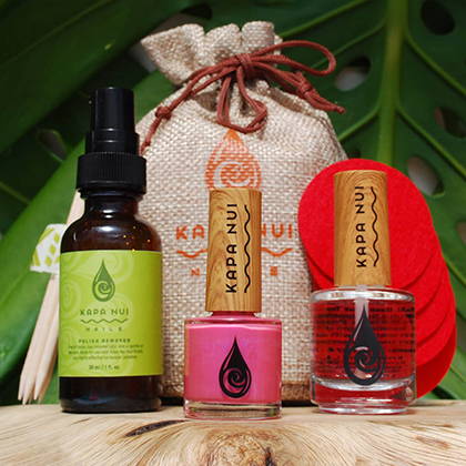 starter set in maui rose non toxic nail products