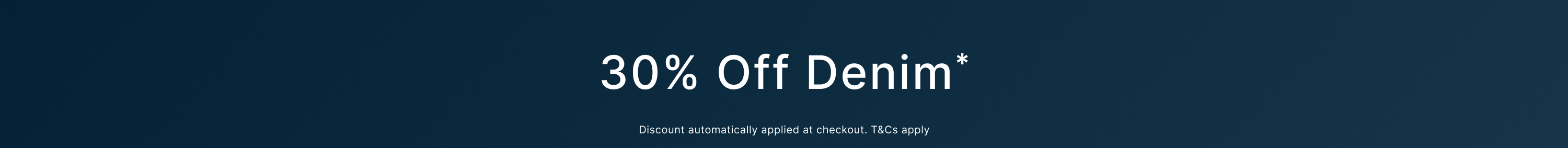 30% Off Denim