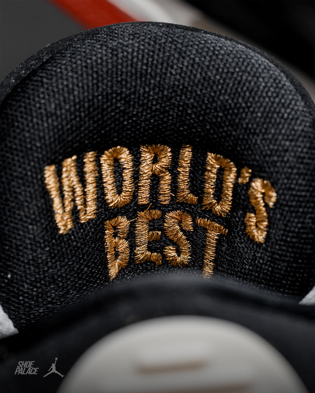 Text on shoe tag reads 