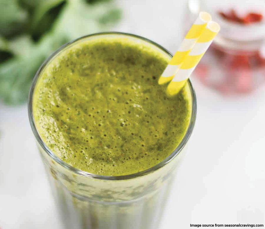 green goji berry smoothie