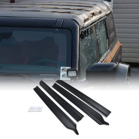4Pcs Side Window Visors For Hyundai Sonata 2011-2014 – Sun Rain Deflectors, Glossy Black
