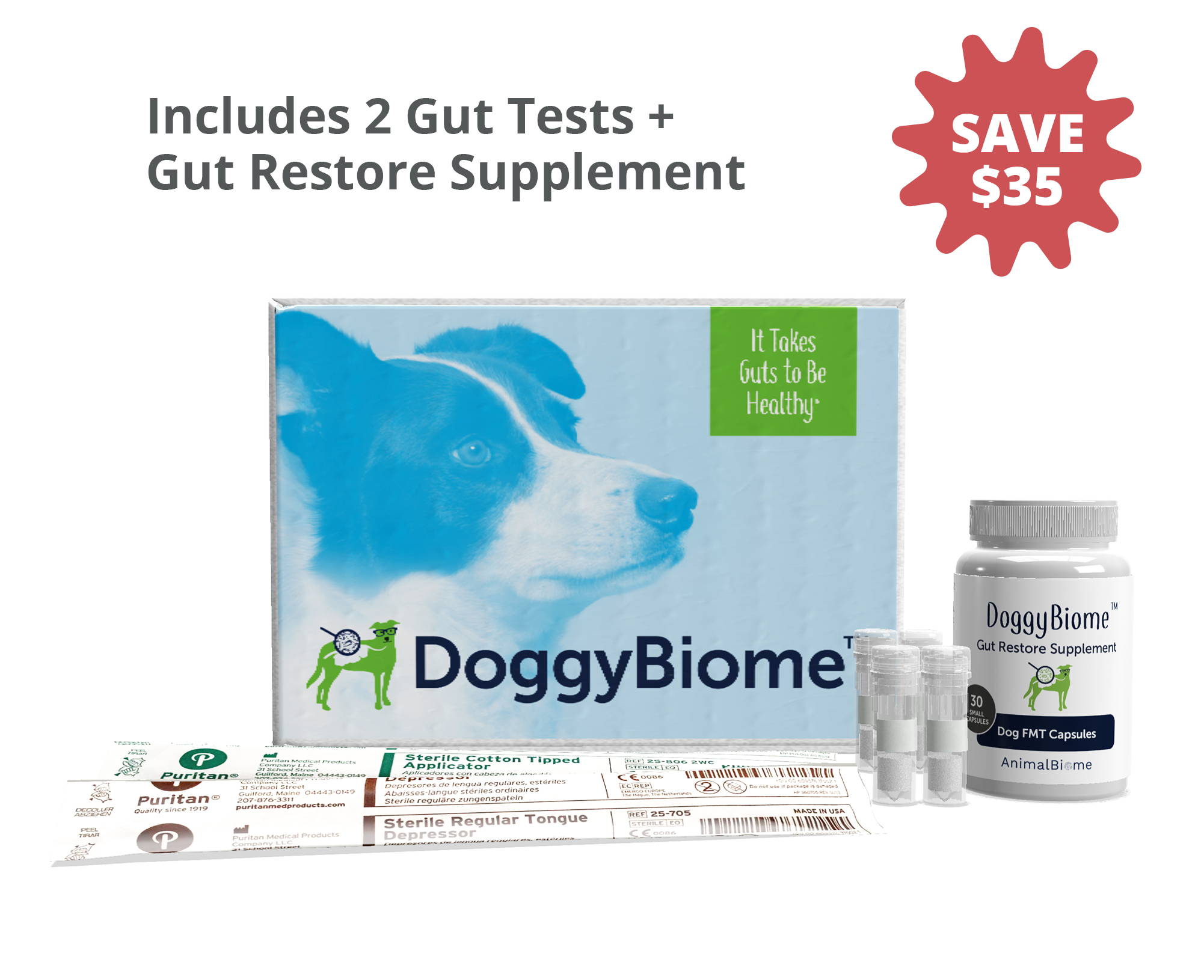 DoggyBiome Gut Restore System for Dogs
