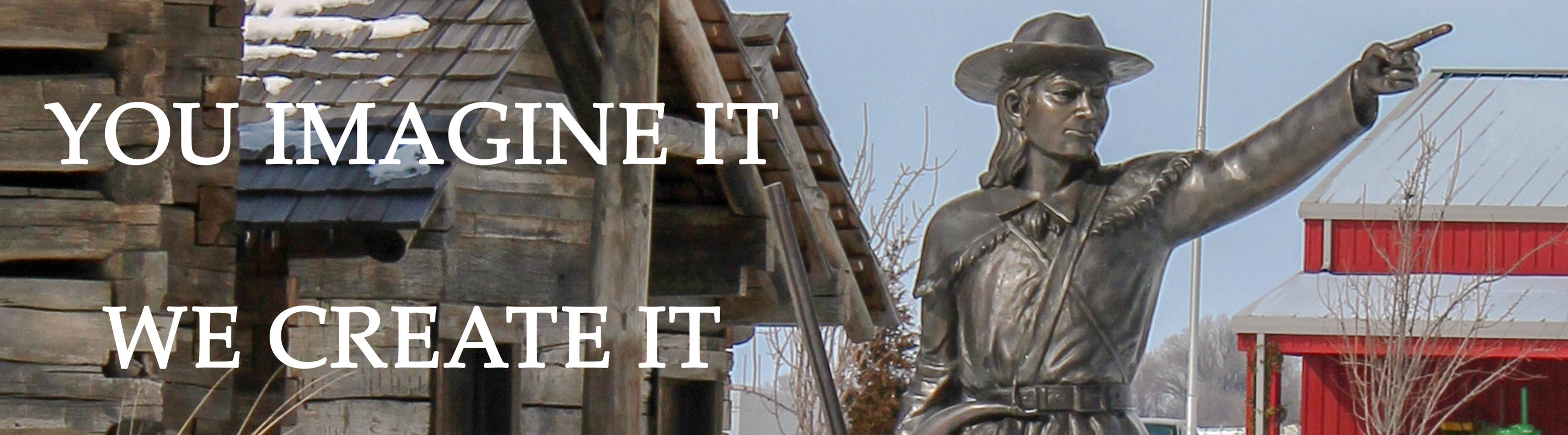 Davy Crockett Custom Bronze Sculpture - Designed & Cast for Discovery Park of America - Union City, TN