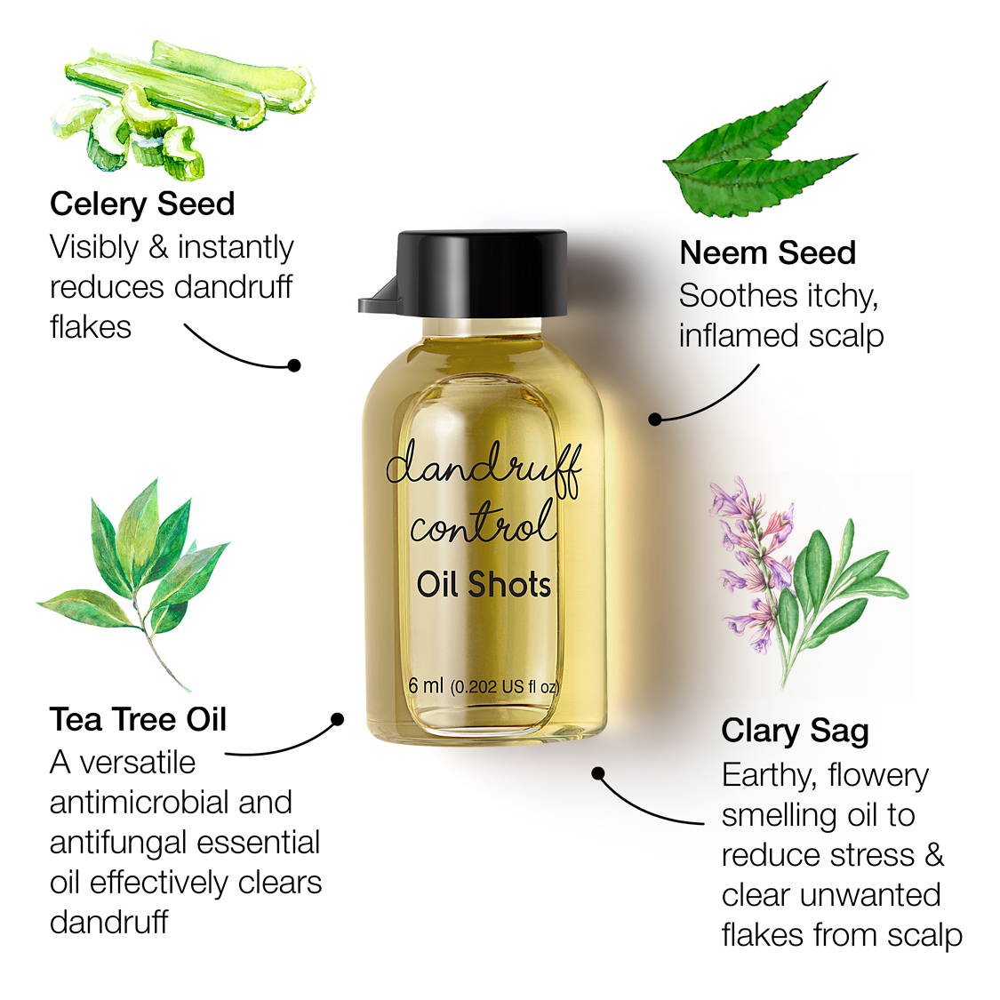 Dandruff Control Oil Shots