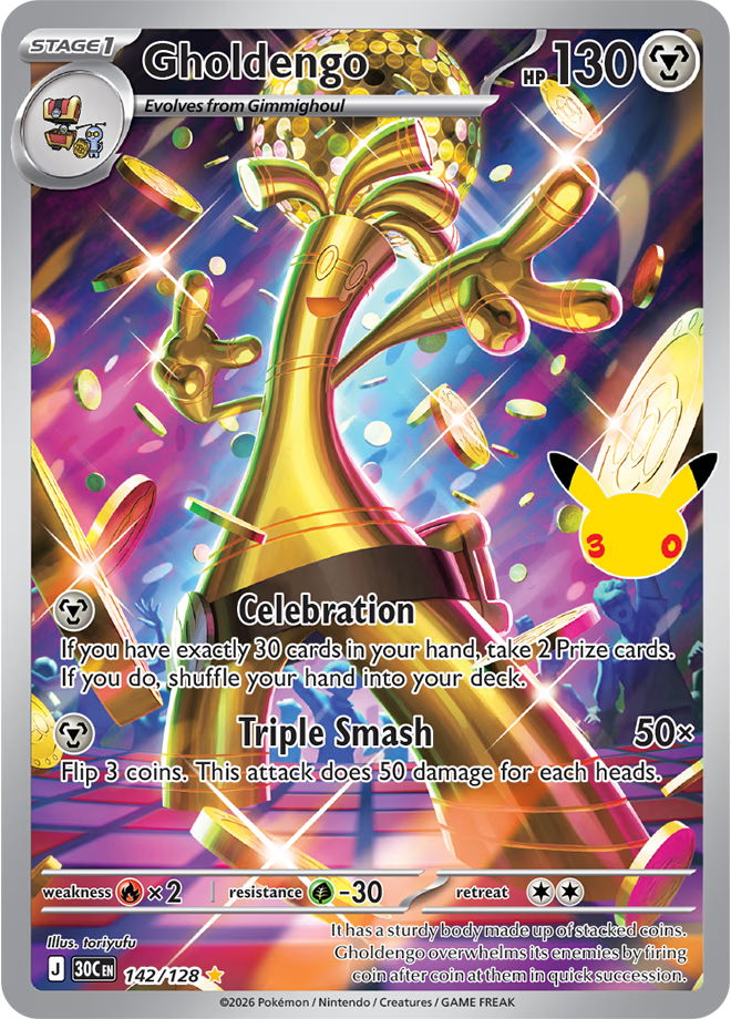Gholdengo 30th Celebration Illustration Rare Pokémon TCG