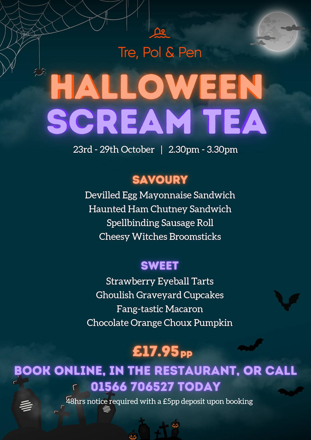 Halloween Scream Tea at Tre Pol & Pen
