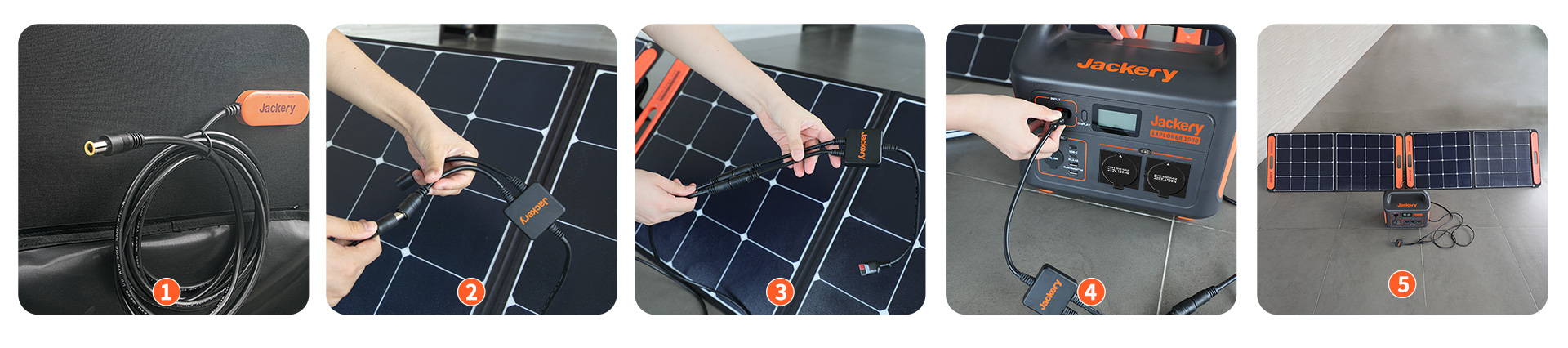 Jackery SolarSaga Solar Panel mit Jackery Explorer 1000